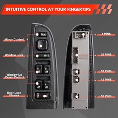 Master Power Window Switch Front Driver Side Compatible with 2003-2006 Chevy