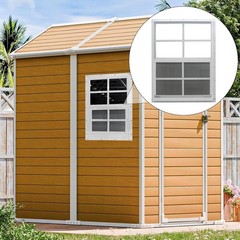 Durable Aluminum Shed Windows, 18″ x 23″ with Tempered Glass & Fly Screens