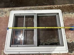 Qty Of 1 Thermo-Tech Vinyl Double Hung Energy Efficient Window 27.5” X 35.5”
