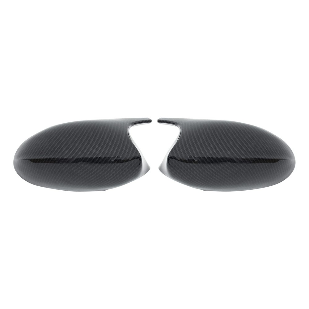 Pair of Carbon Fiber ABS Rear View Door Side Mirror Cover Cap for 3 Series E90 E
