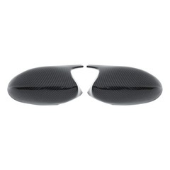 Pair of Carbon Fiber ABS Rear View Door Side Mirror Cover Cap for 3 Series E90 E