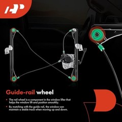 Power Window Regulator with Motor Compatible with Oldsmobile Front Driver (LH)