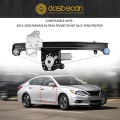 Passenger Side Power Window Regulator w/Motor () Front Right 6pins right