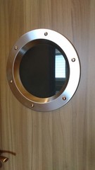 PORTHOLE FOR DOORS STAINLESS STEEL phi 350 mm New