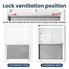 2 Pack 24″ x 36″ Sliding Windows with Tempered Glass for Shed