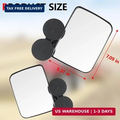 Tractor Mirrors, Strong Magnetic Side Mirrors for Tractors, Forklifts, Lawn Move