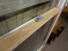 Anderson window double hung, wood trim inside, clad outside, 75 x 34 1/4″, new