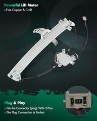 Passenger Side Power Window Regulator With Motor Fit Front Right Black/White