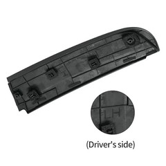 Rear Left Door C Pillar Molding(Driver Side), Black Smooth Surface Door C