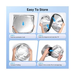 KUST Windshield Sun Shade for 2011–2016 Hyundai Elantra Window Accessories