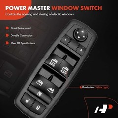 Master Power Window Switch Compatible with Chrysler 300 2015-2022, Pacifica