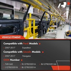 Power Window Regulator with Panel Without Motor Replacement Front Driver Side