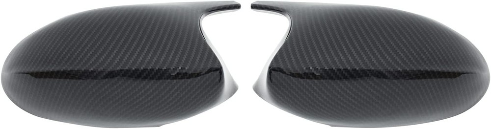 Pair of Carbon Fiber ABS Rear View Door Side Mirror Cover Cap for 3 Series E90 E