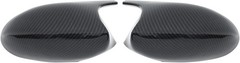 Pair of Carbon Fiber ABS Rear View Door Side Mirror Cover Cap for 3 Series E90 E