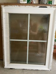 28 x 36 Picture Window White SAFETY / TEMPERED GLASS Pre Owned