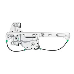 Cadillac Rear Left Power Window Regulator Without Motor 740 583 Compatible