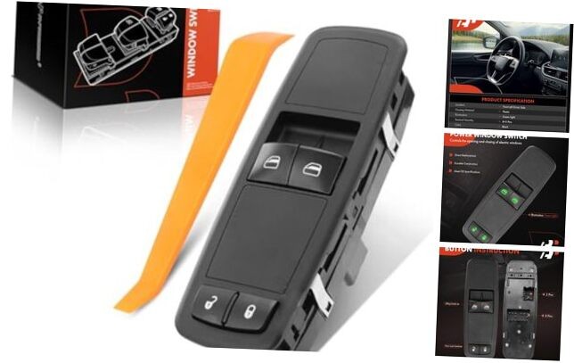 Replacement Power Window Switch Driver Side for 08-10 Town & Country