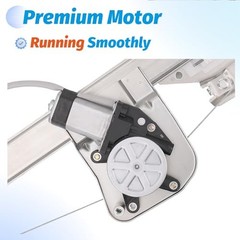 Rear Driver & Passenger Side Power Window Regulator with Motor Compatible with