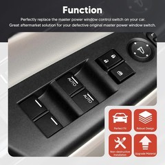 Front Left Side Power Master Window Switch Compatible with Honda Accord Sedan