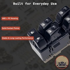 Front Driver Side Master Power Window Switch 15883323 Compatible with Cadillac