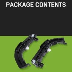 1 Pair Bumper Support Brackets 68024343AD Front Driver and Passenger