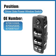 1pcs 670010305 670025406 670097037 Driver Side Power Window Switch for Car