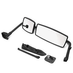 Door Mirror with Arm Black Fit for International 4300 4400 7400 7600 left side