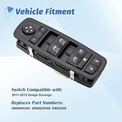Master Power Window Switch Button Front Left Driver Side Fit for 2011 2012
