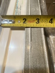 Window Double Hung Window White Inside Bronze Outside 3 1/4 Thick Vinyl