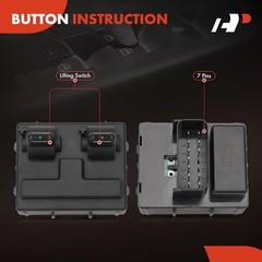 Power Window Switch Compatible with Jeep JK Series Wrangler 2007 2008 2009