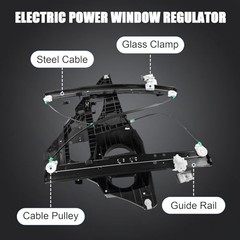 Window Regulator with Panel Without Motor Front Left Driver Side 2007-2017