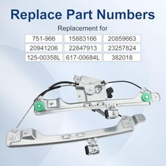 Front Left Driver Side Power Window Regulator with Motor 751-966 | Compatible