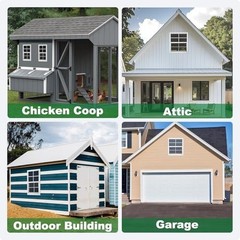 24″ x 27″ Sliding Shed Windows 2 Pack, Tempered Glass & Metal Screen, Flush Moun