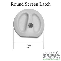 Andersen Round Screen Latch – White