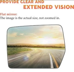 Driver Left Side Power Heated Mirror Glass Fits for 2004-2014 Ford F-150