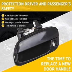 Door Handle Exterior Front Driver Left Side Replacement fit 2001-2005 for