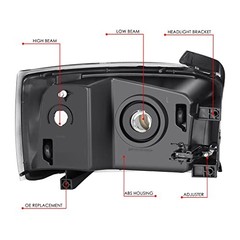 Left Projector Headlight Compatible with 06-07 Dodge Dakota W/o