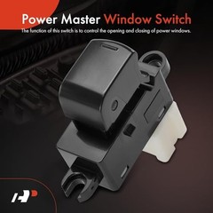 Rear Left or Right – Power Window Switch – Compatible with Nissan Sentra 2007