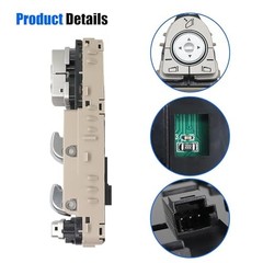Power Window Switch Front Driver Side 3 Pins Compatible with Mercedes Cream