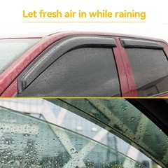 Window Rain Guards for 2009-2014 Ford F150 SuperCrew Cab, Window Vent Wind De…