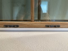 Window World Vinyl Double Hung Replacement Windows Grid Tinted Light Oak 24×50?