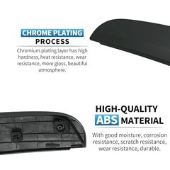 Rear Left Door C Pillar Molding(Driver Side), Black Smooth Surface Door C