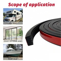 for Window Ribbed Bulkhead Seal Strip 3/5 in X 65 in 326A0004 Weather Stripping
