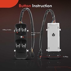 Front Left Driver Side Power Window Switch | Compatible with Mercedes-Benz