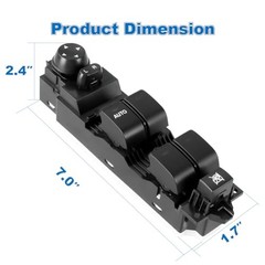 Automatic Power Master Window Switch Compatible with Mazda 3 L4 2.0L 2.3L 2.5L
