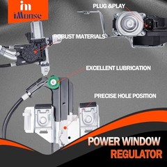 748-229 Rear Passenger Side Power Window Regulator | with Motor Rear Right