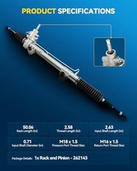 Power Steering Rack and Pinion Compatible with Dodge Dakota 2005-2010 All
