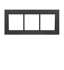 Transom Window 30″ x 12″ Double Pane Home Black Argon Gas Low-E Florida Approved