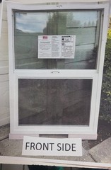 Double-Hung Vinyl Windows Energy Efficient White Finish