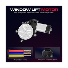 Power Window Regulator w/Motor L/F-Fit Chevy Silverado 01-06,GMC Sierra,Cadillac